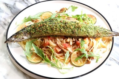 Linguine with Pacific Saury and Sudachi Citrus
