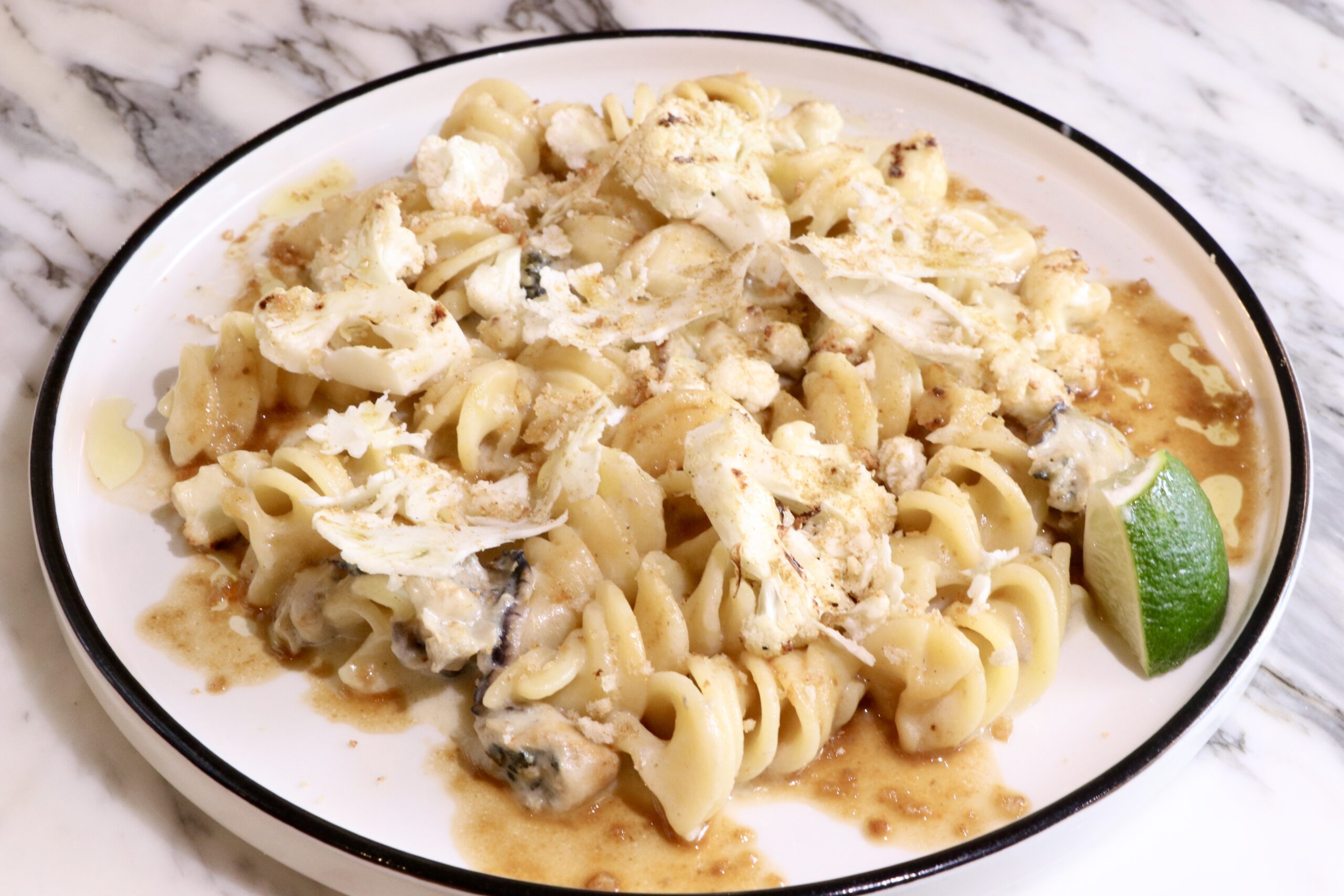 Oyster and Caulifloewr Fusilli