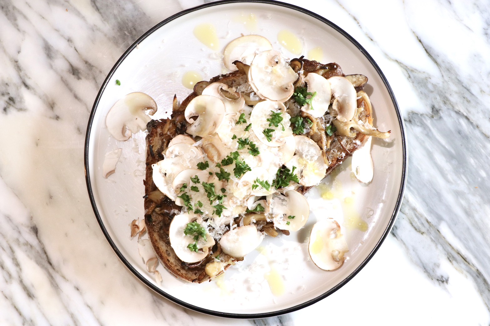 Champignon and Poached Egg